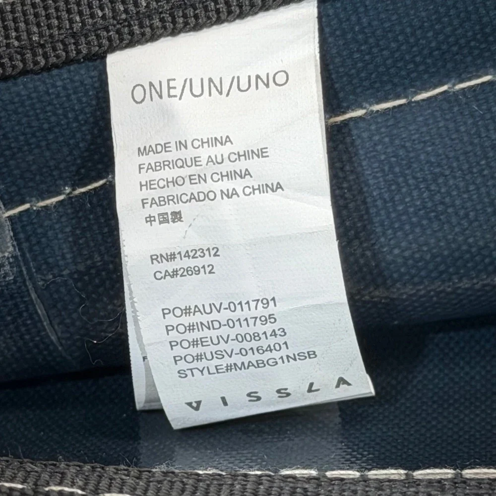 Vissla Dry Bag Backpack OS Blue Roll Top Waterproof Surf Gear MABG1NSB